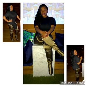 Thigh high Olive Green Boots